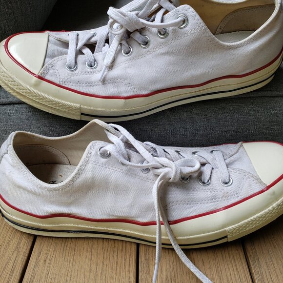 EUC CTAS Converse vintage old school canvas low top white 162065C (10M - 12W) - Picture 7 of 9